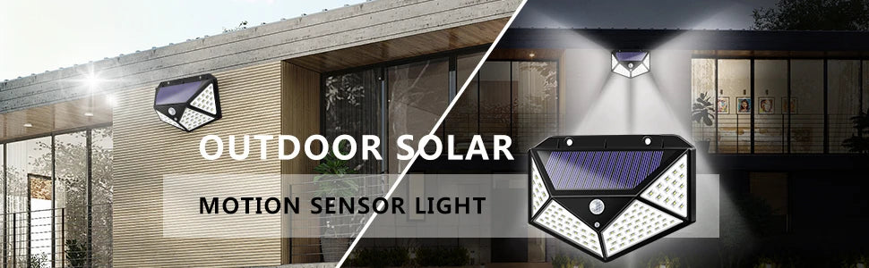 Solar Security Lamp Outdoor Garden Decor Solar Powered