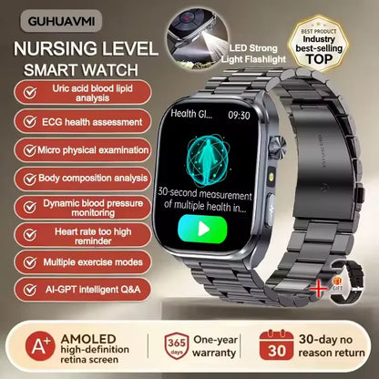 New AI Health Care Accurate detection ECG Smart Watch