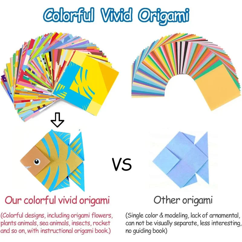 Origami Kit with 30/96 Sheets Paper & Guide Book