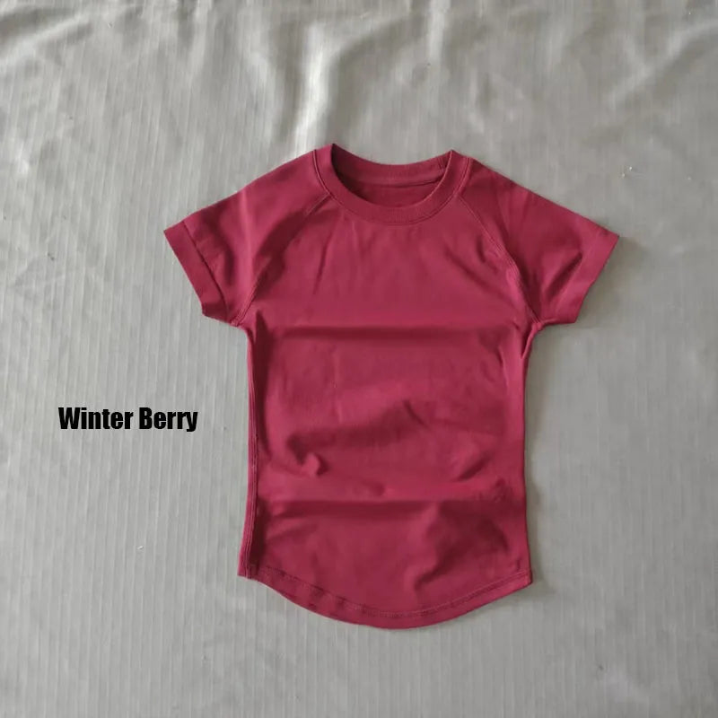 Quick Dry Women's Workout Shirts Short Sleeve Gym