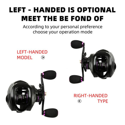 Fishing Baitcasting Reel All Metal Spool Fishing Reels