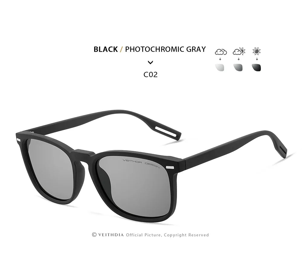 VEITHDIA Fashion Vintage Polarized Sunglasses for Men and Women