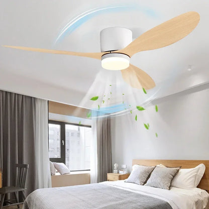 Modern LED Ceiling Fan Lights, Low Floor Decorative Lights