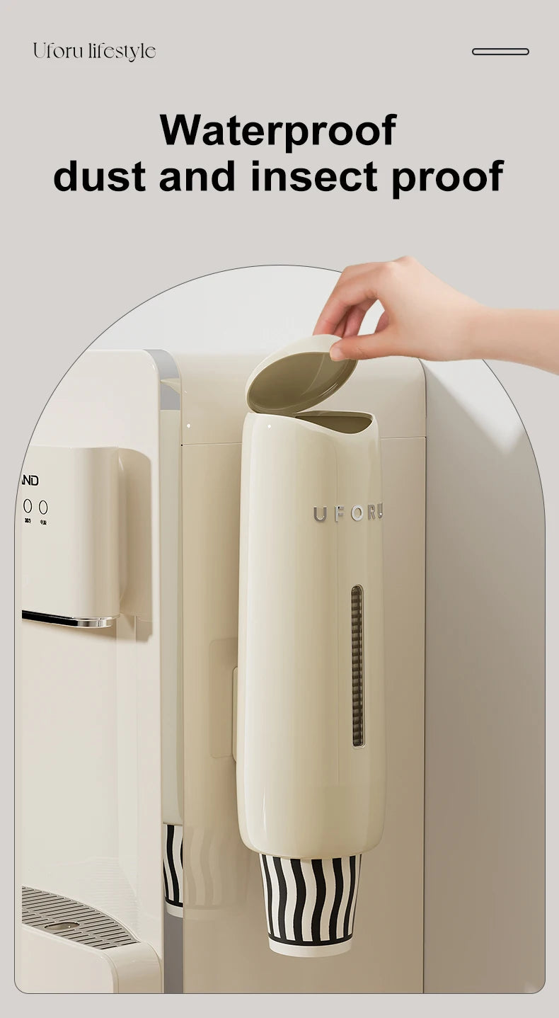 Water Dispenser Cup Extractor Wall Mounted Holder Bracket