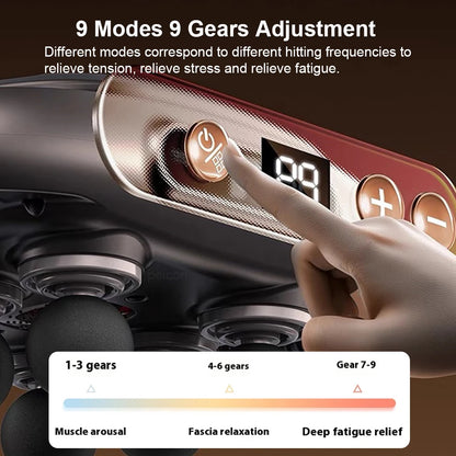 Fascia Gun Muscle Massager Gun High Frequency Back Waist