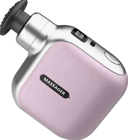 Mini Pocket Fascia Gun with 4 Silicone Massage Heads