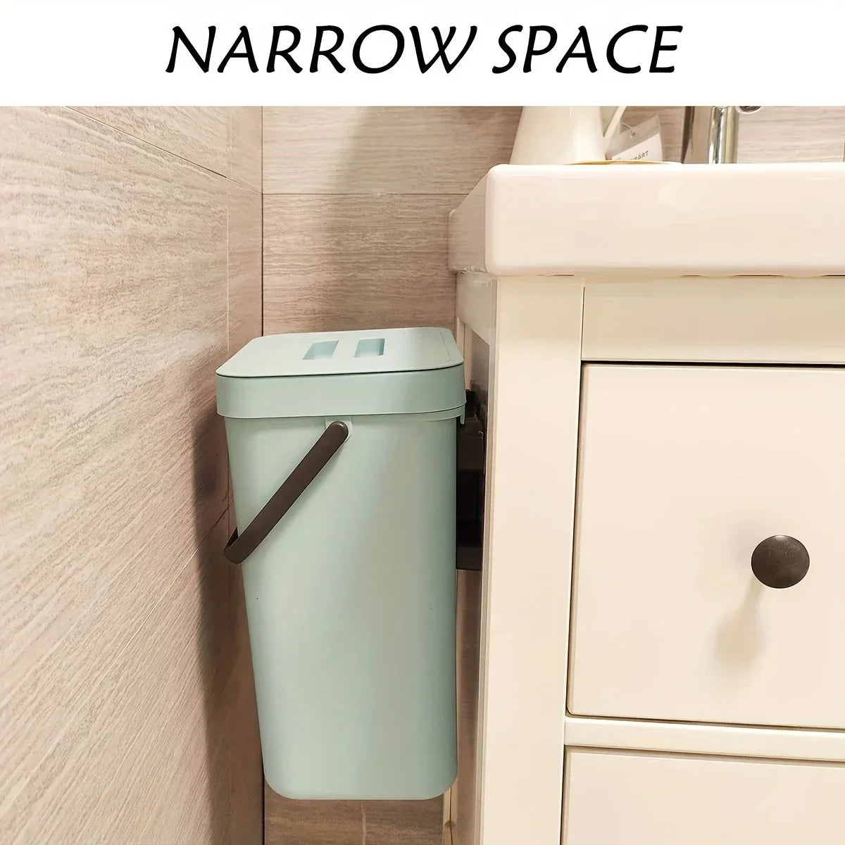 Small Plastic Trash Can Hanging Small Trash Can with Lid
