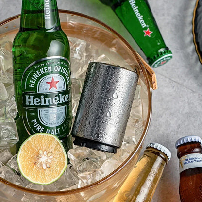 Automatic Beer Bottle Opener Stainless Steel Push