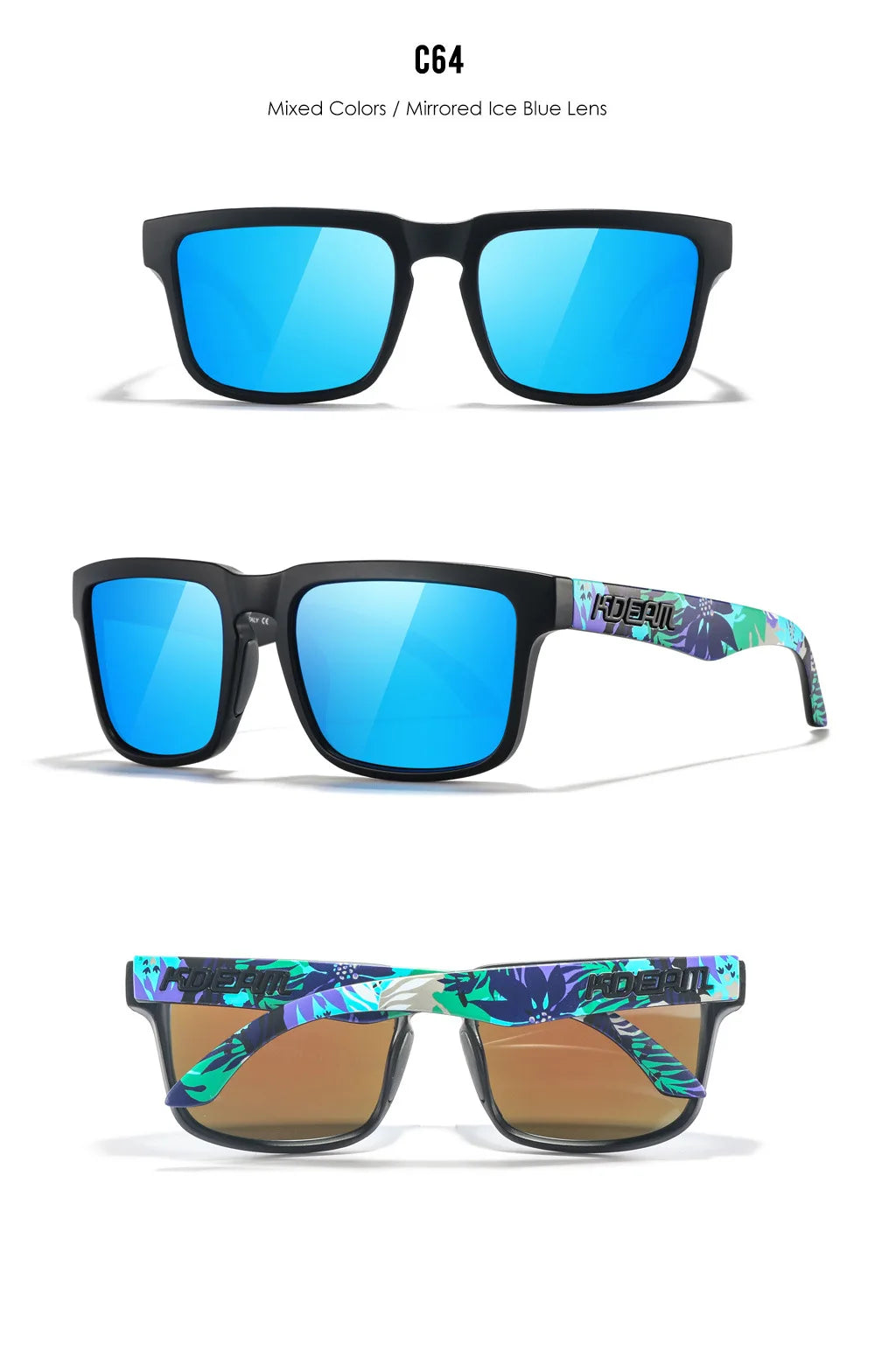Kdeam Polarized Sunglasses for Men Women Eyewear