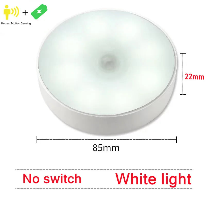 Motion Sensor Light Led USB NightLights Rechargeable Lamp