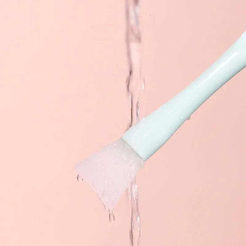 Silicone Facial Mask Brush Soft Head with Scraper