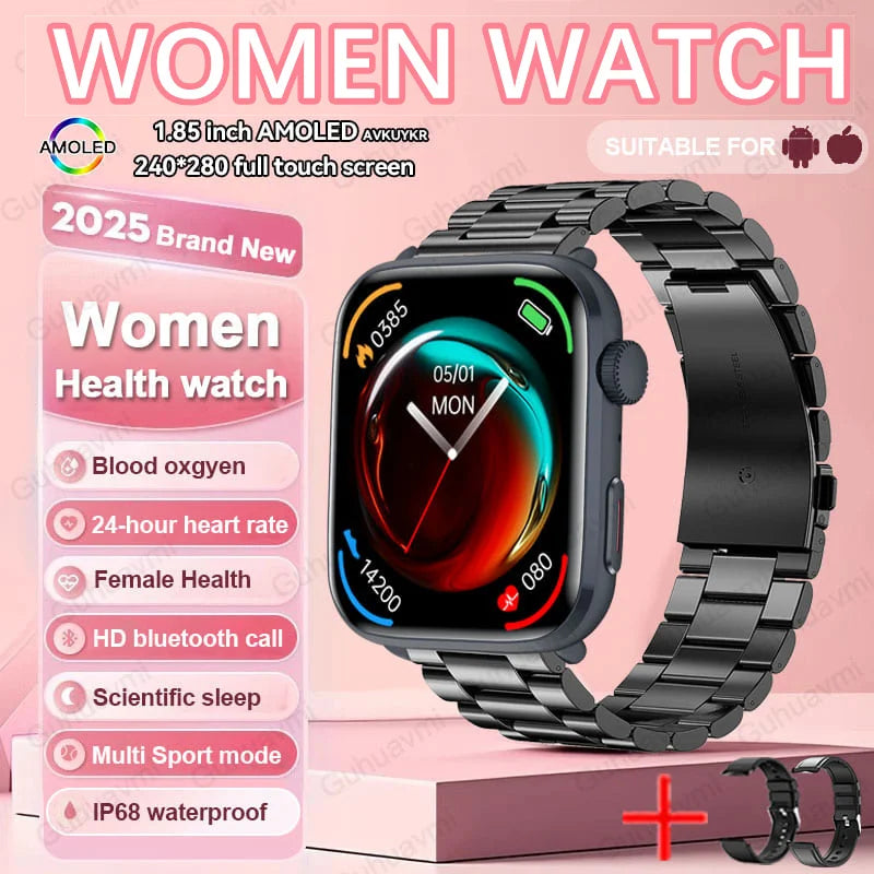 New Women Men AI Smart Diagnosis Watch HRV+PPG Blood Pressure