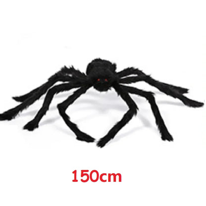 Halloween Plush Simulation Spider Colorful Black Ghost House