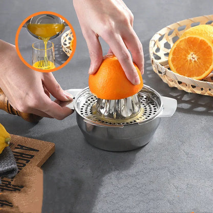 Glass Manual Lemon Juicer Orange Squeezer Juice Extractor