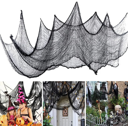 Halloween Decorations Black Creepy Gauze Cloth