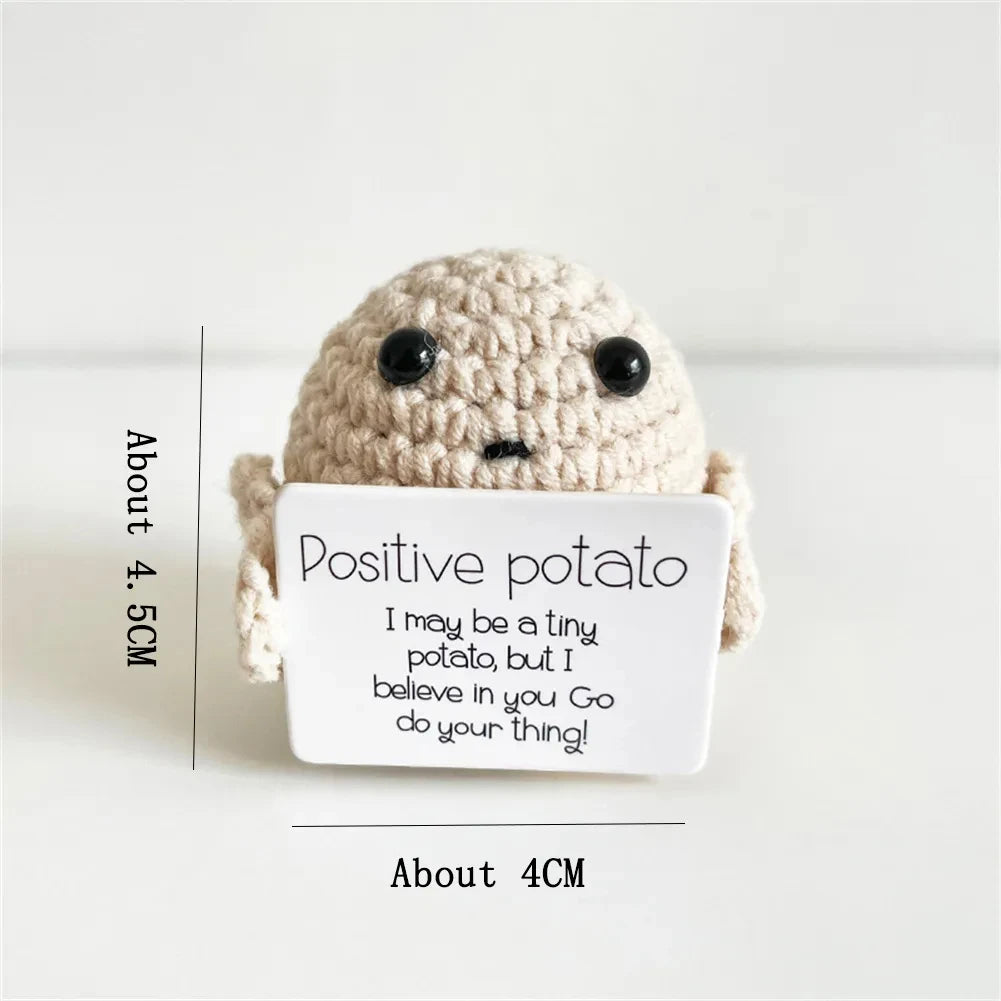 Positive Energy Potato Doll Home Decoration Mini Plush Knitting Wool