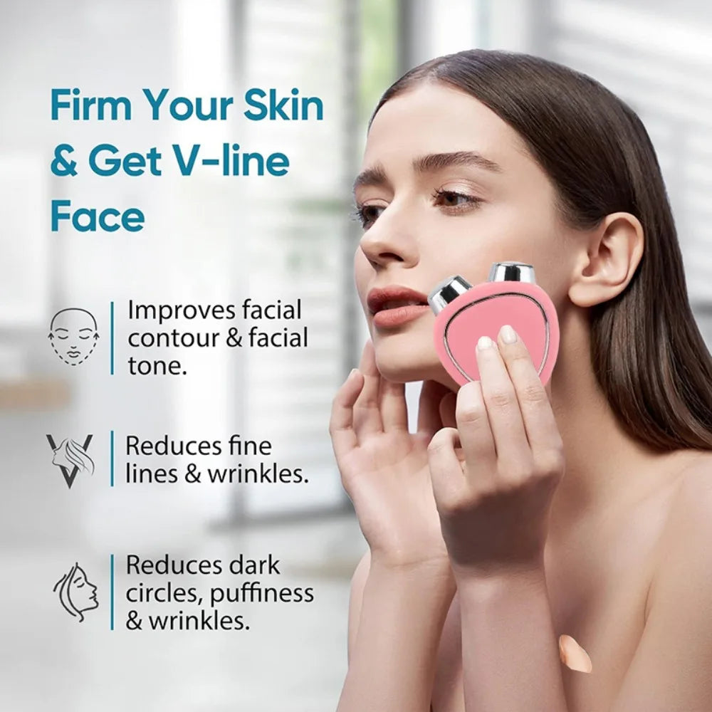 EMS Face Lifting Device Facial Microcurrent Roller Massage