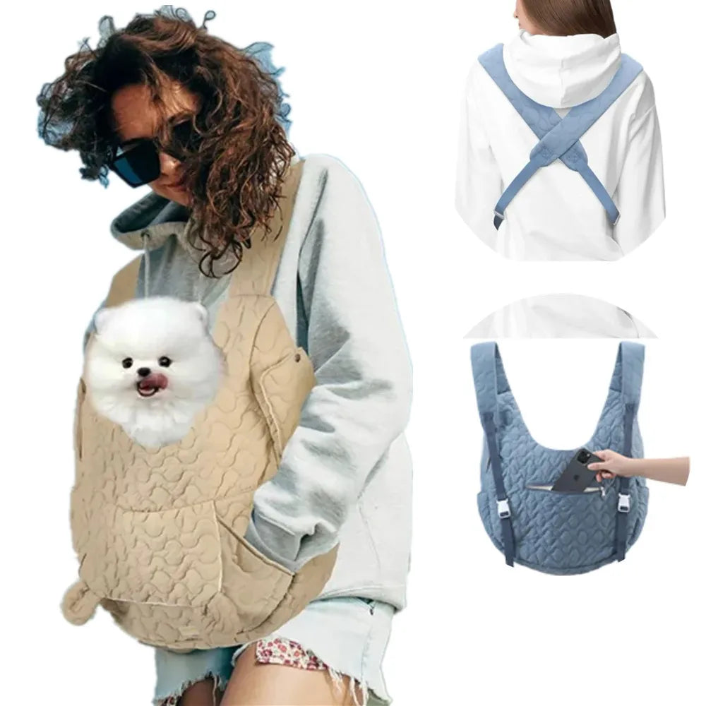 Soft Dog Carrier Cat Backpack Chest Bag Outdoor Bag