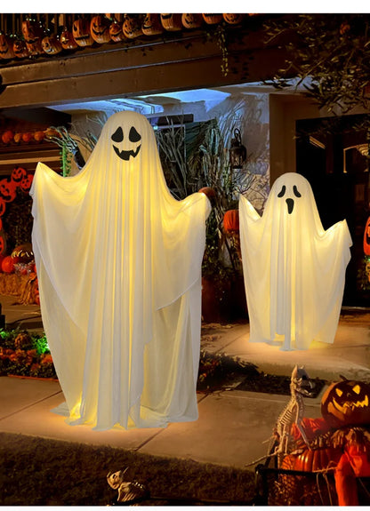 Scary Standing Ghost Glow-in-the-Dark Halloween Decoration