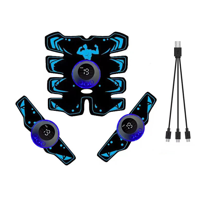 USB Rechargeable EMS Muscle Stimulator ABS Arm 3 IN 1 Trainer