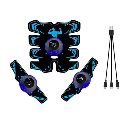 USB Rechargeable EMS Muscle Stimulator ABS Arm 3 IN 1 Trainer