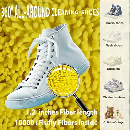 Shoe Washing Machine Bag with Liquid Shoe Brush Set