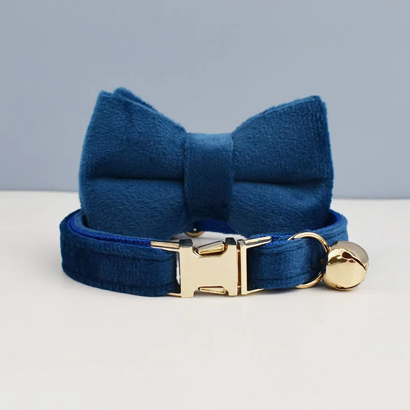 Stylish Adjustable Cat Collar with Bowknot