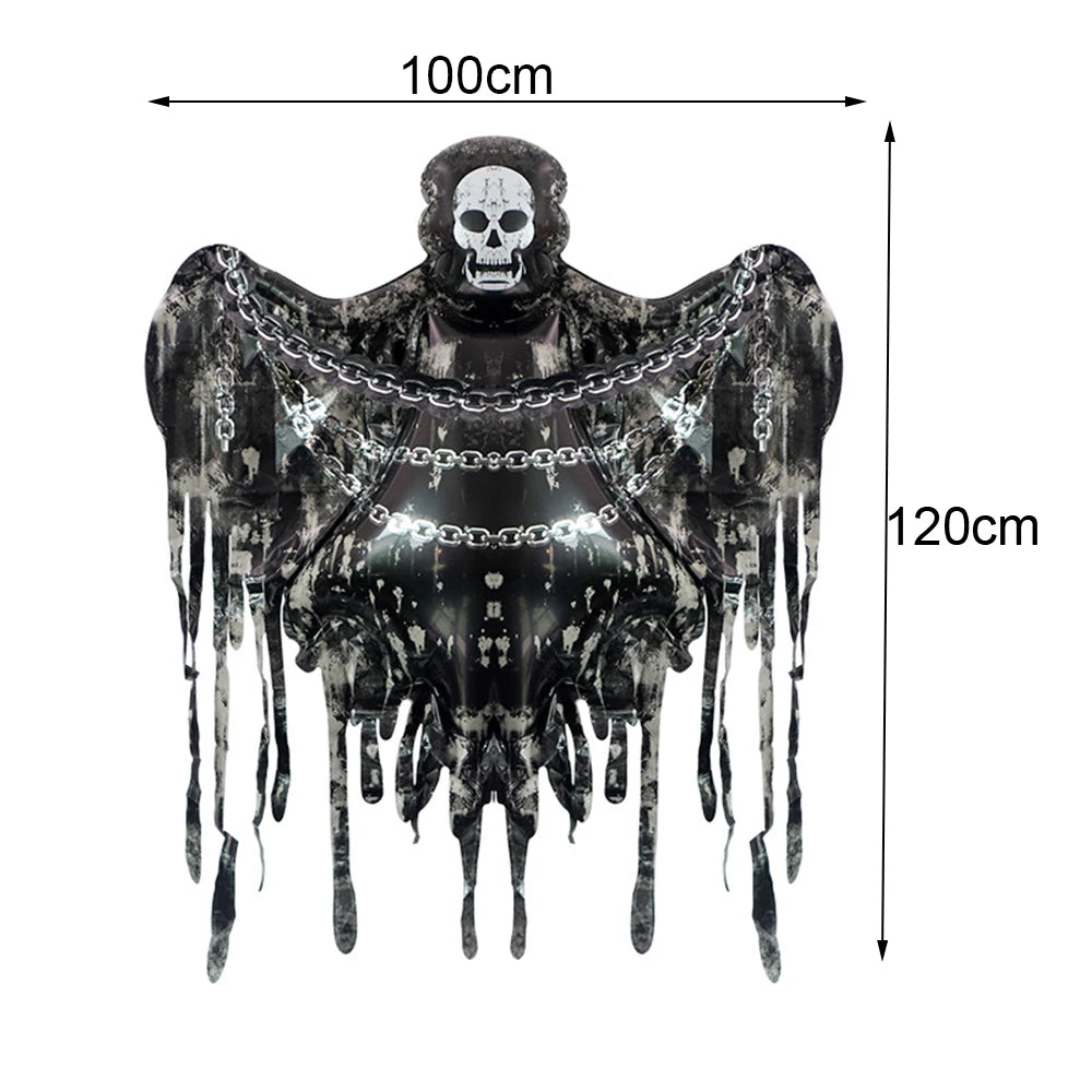 Large Halloween Standing Foil Balloons Haunted House Castle