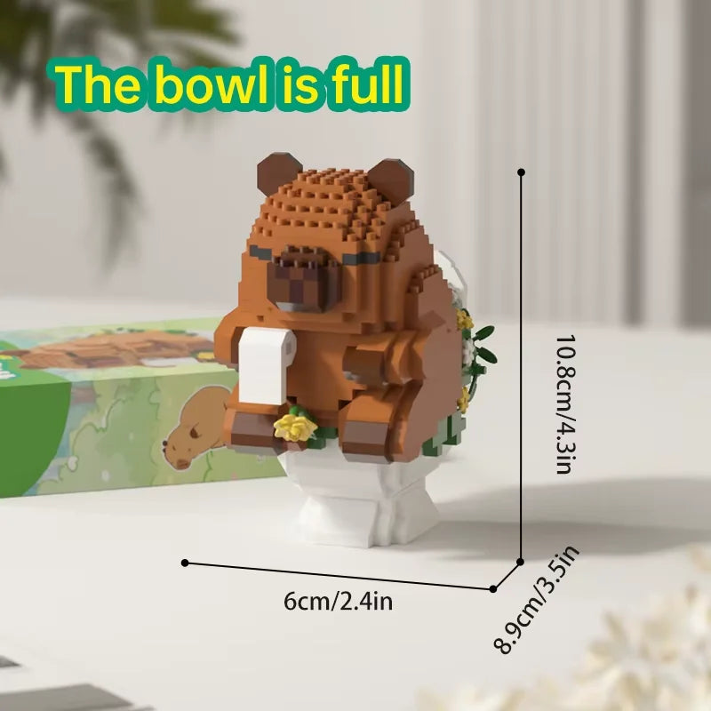 Cute Capybara Block Figure - Desktop Decor Model