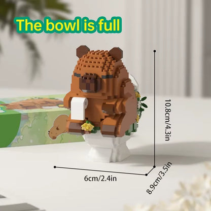Cute Capybara Block Figure - Desktop Decor Model