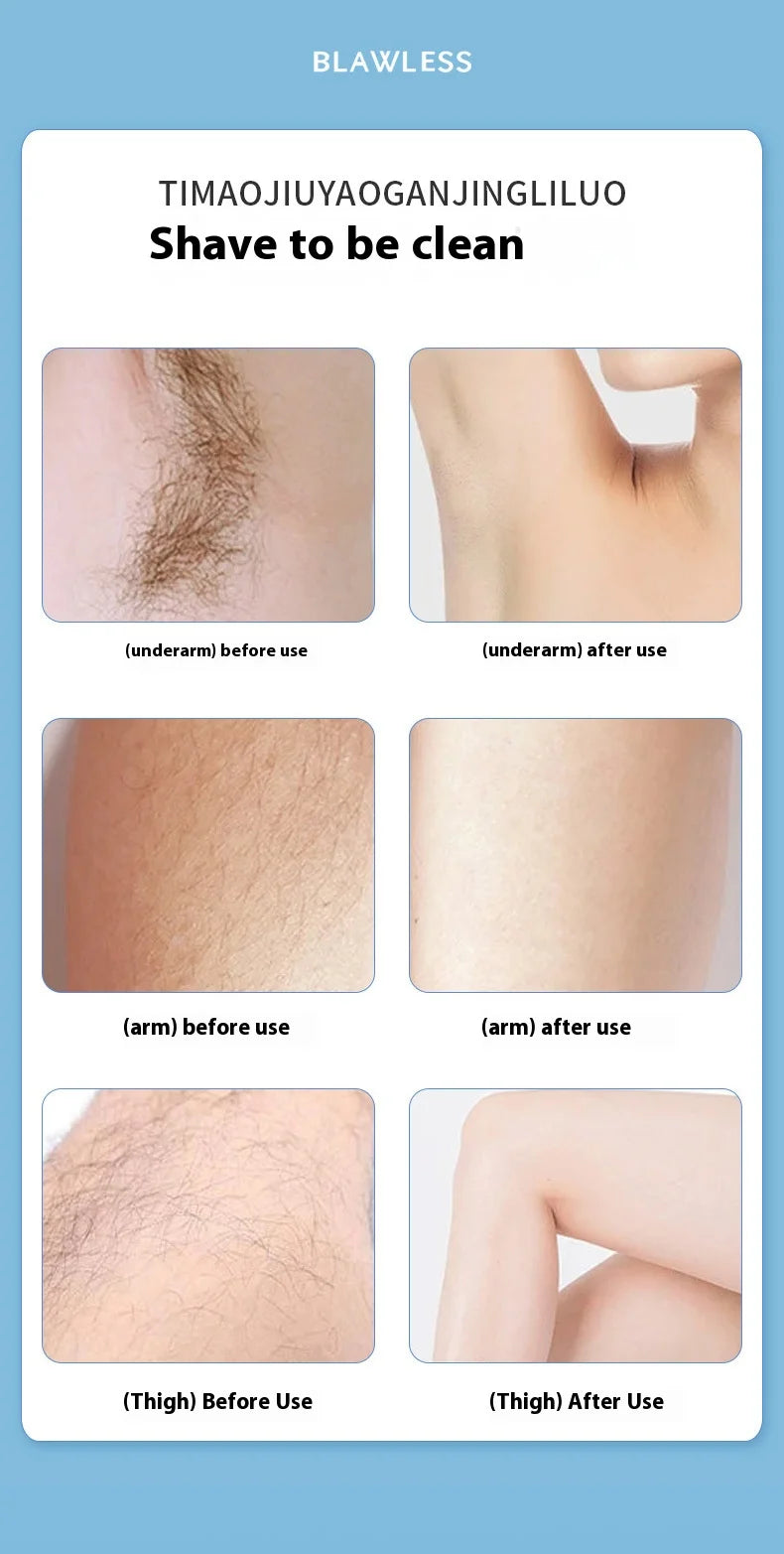Electric Hair Trimmers for Women Waterproof Razor Painless