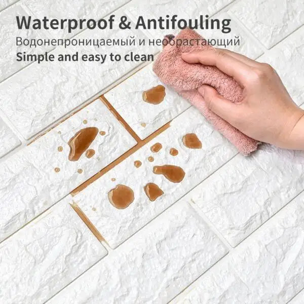 3D Self-Adhesive Wallpaper 70cm*1/5/10m Continuous Waterproof