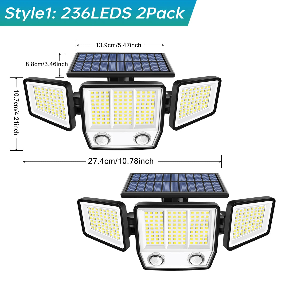 Solar Motion Sensor Outdoor Lights LED Outdoor Solar Garden