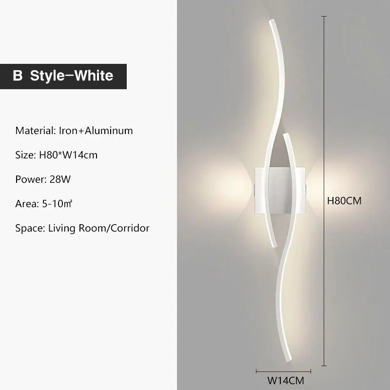 Indoor LED Wall Lights for Bedroom Bedside LED Wall Lamps