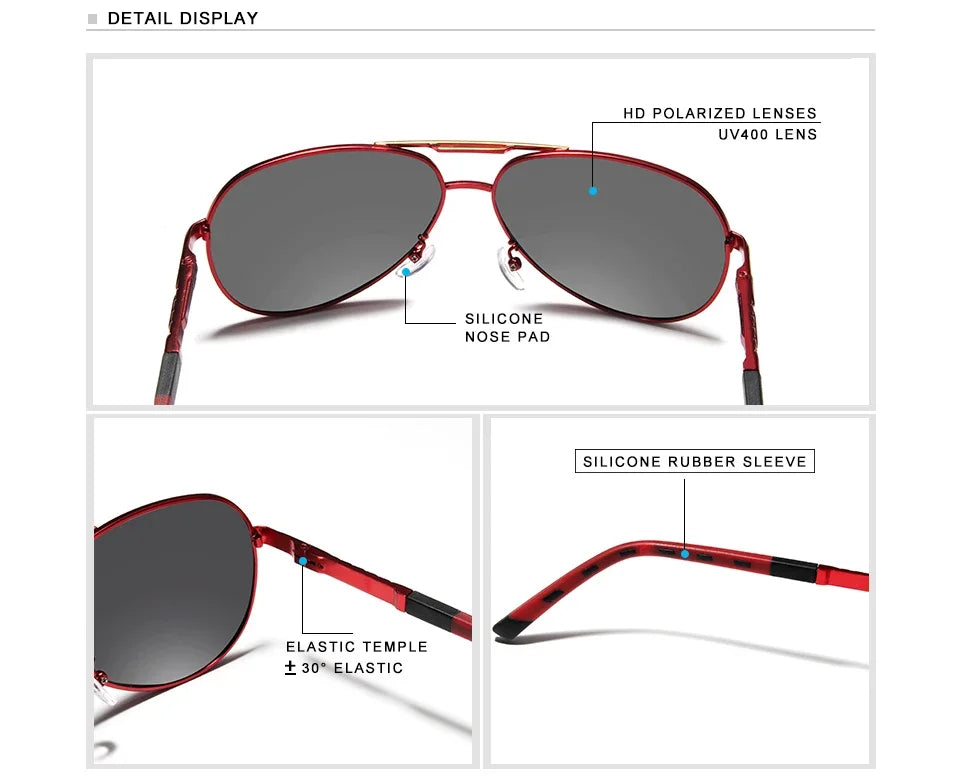 Pilot Sunglasses For Men Women Eyewear Polarized