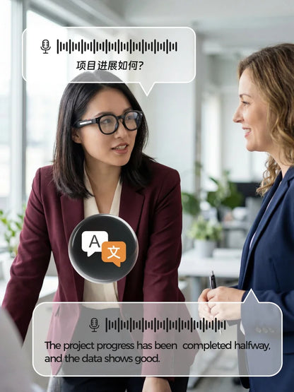 Lenovo AI Smart Glasses AI Translation 8MP HD Camera