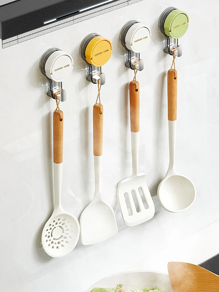 Strong Vacuum Suction Hooks Traceless No-Drilling Adhesive