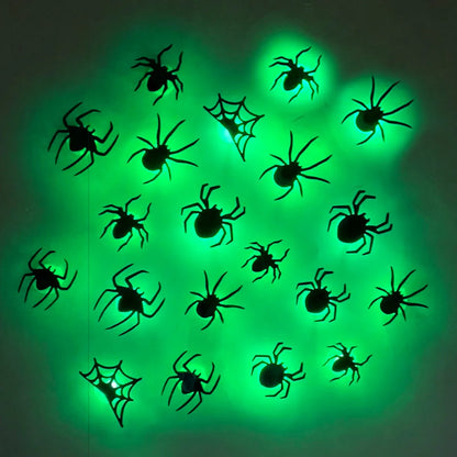 Halloween Bat/Spider Decor Night Light 3D Purple/Green Lights
