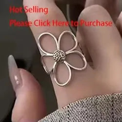 VENTFILLE 925 Sterling Silver Finger Rings Hollow Chain