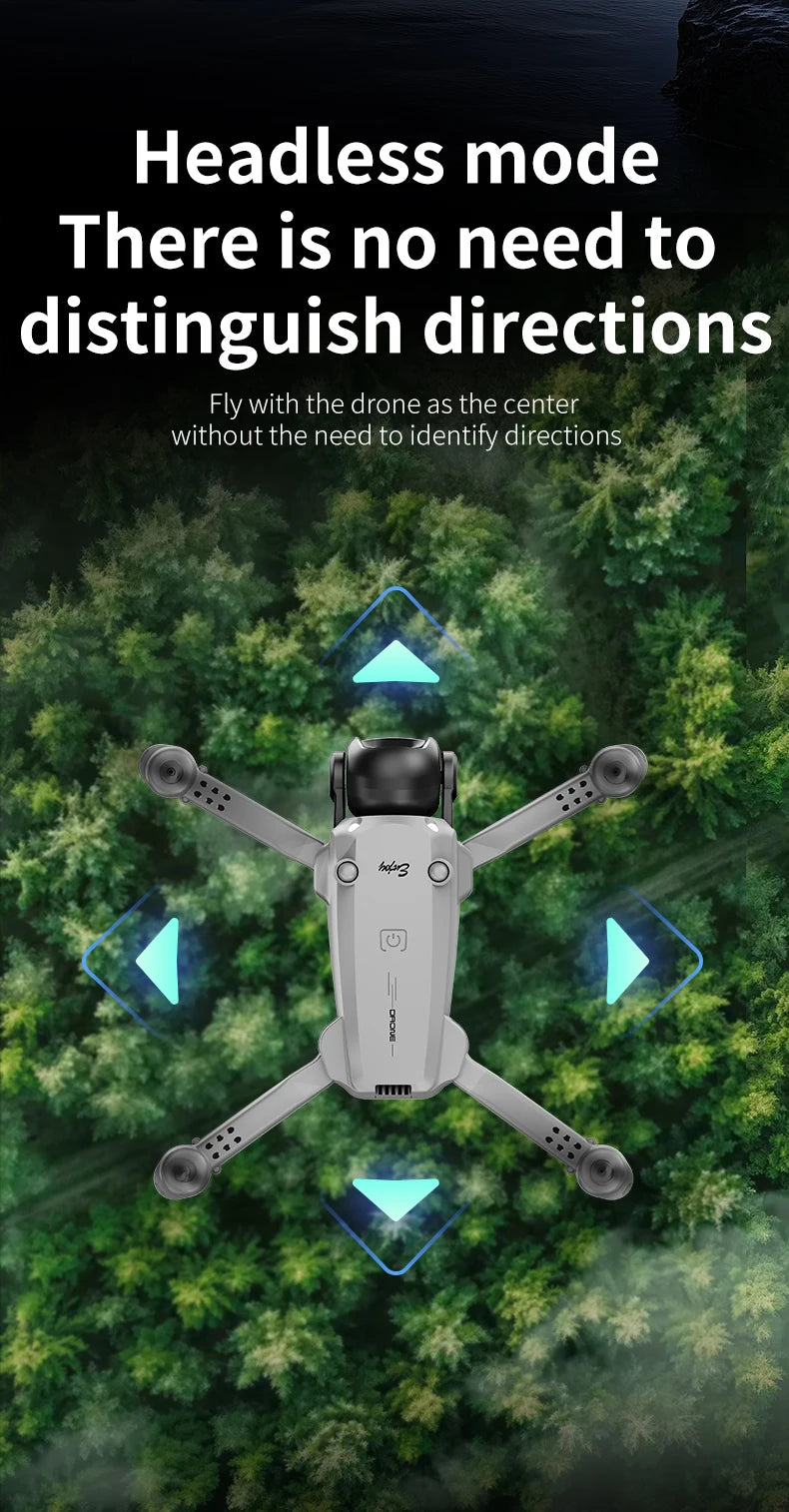 Upgrade E4 Drone 8K HD Dual Camera Professional Aerial