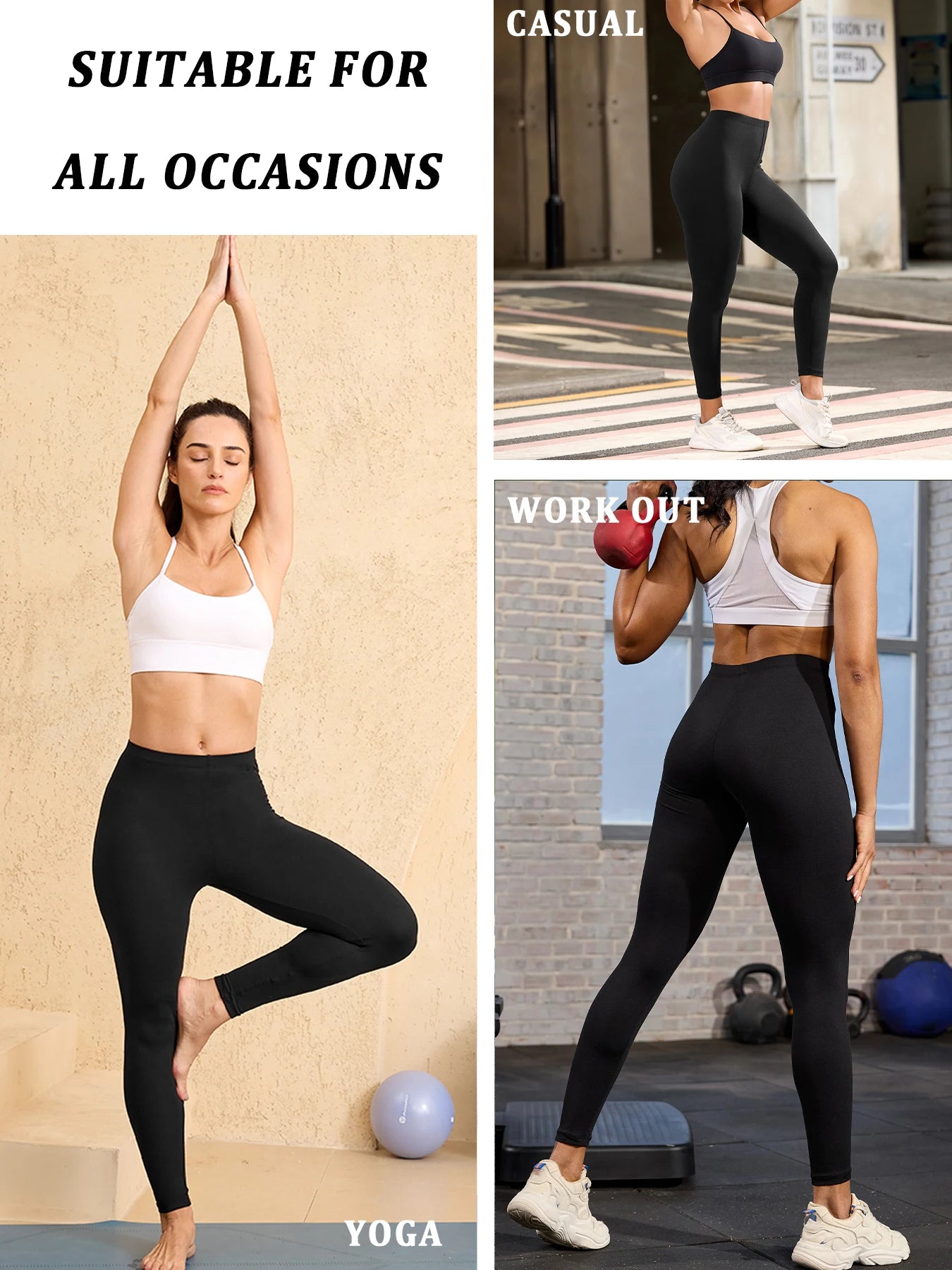 Plus Size Women's Leggings with Super Soft Fabric - High Elasticity