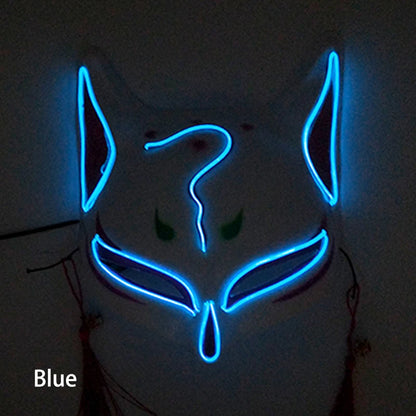 Glowing  Demon Slayer Mask Cosplay Japanese Cartoon