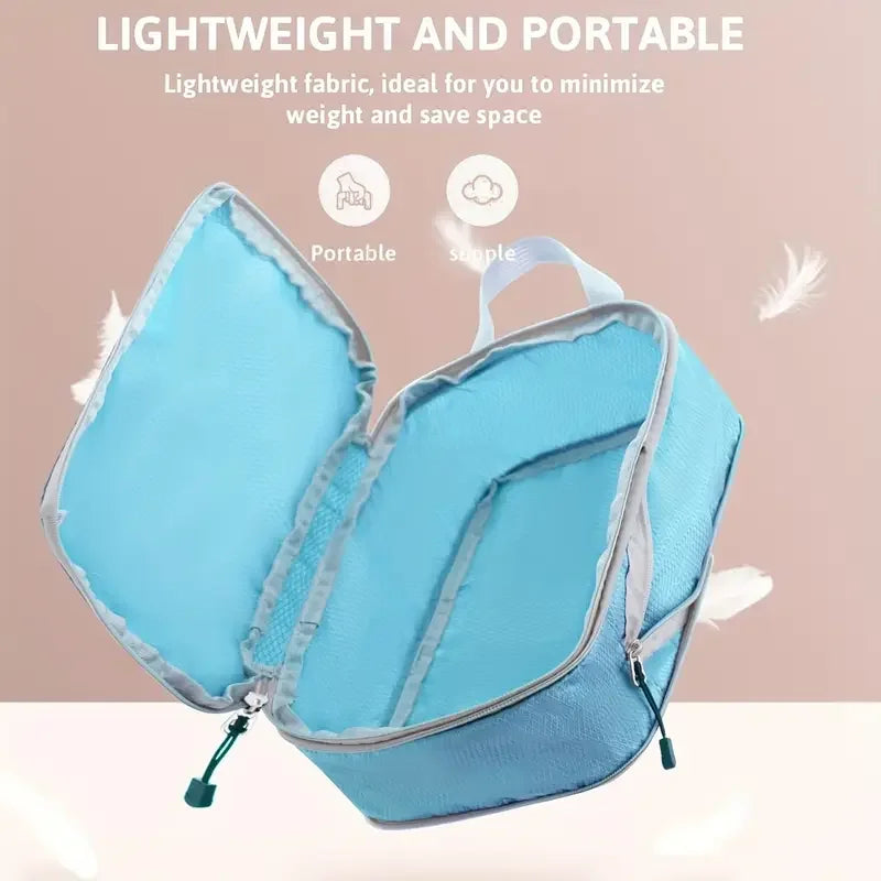 Travel Compression Packing Cubes Suitcase  Organizer Set