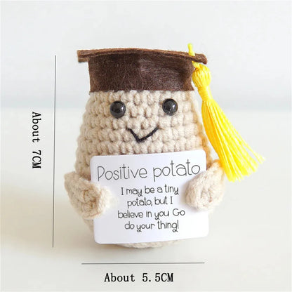 Positive Energy Potato Doll Home Decoration Mini Plush Knitting Wool