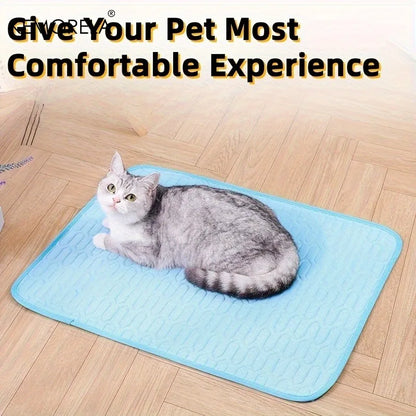 Ice-Cool Summer Pet Cooling Mat and Bed Sweat-Absorbent
