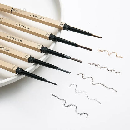 Double Head Eyebrow Pencil with Brush Waterproof Smooth