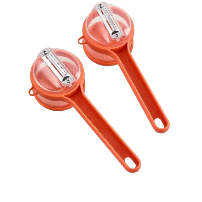 Storage‑Type Fruit Vegetable Peeler With Peel Container