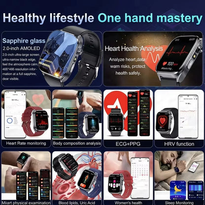 New AI Health Care Accurate detection ECG Smart Watch