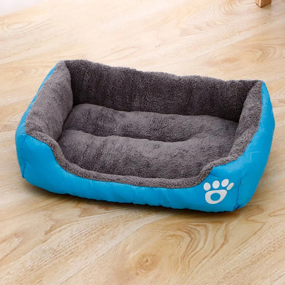 Black Dog Bed Plush Sleeping Bed Non-Slip and Bite-Resistant