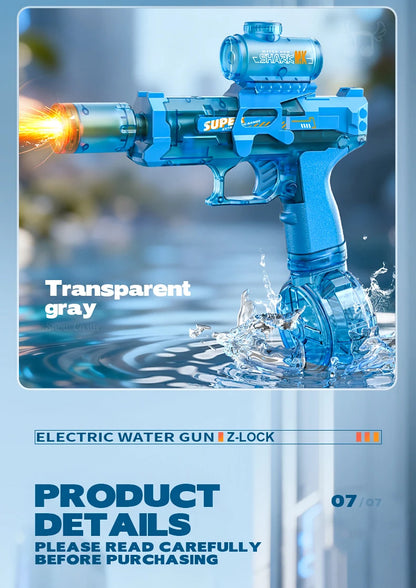 Simulated Firing and Recoil Electric Water Gun Toys Children